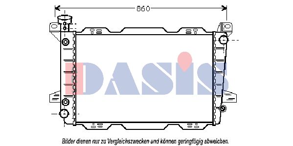 AKS DASIS Radiaator,mootorijahutus 520620N